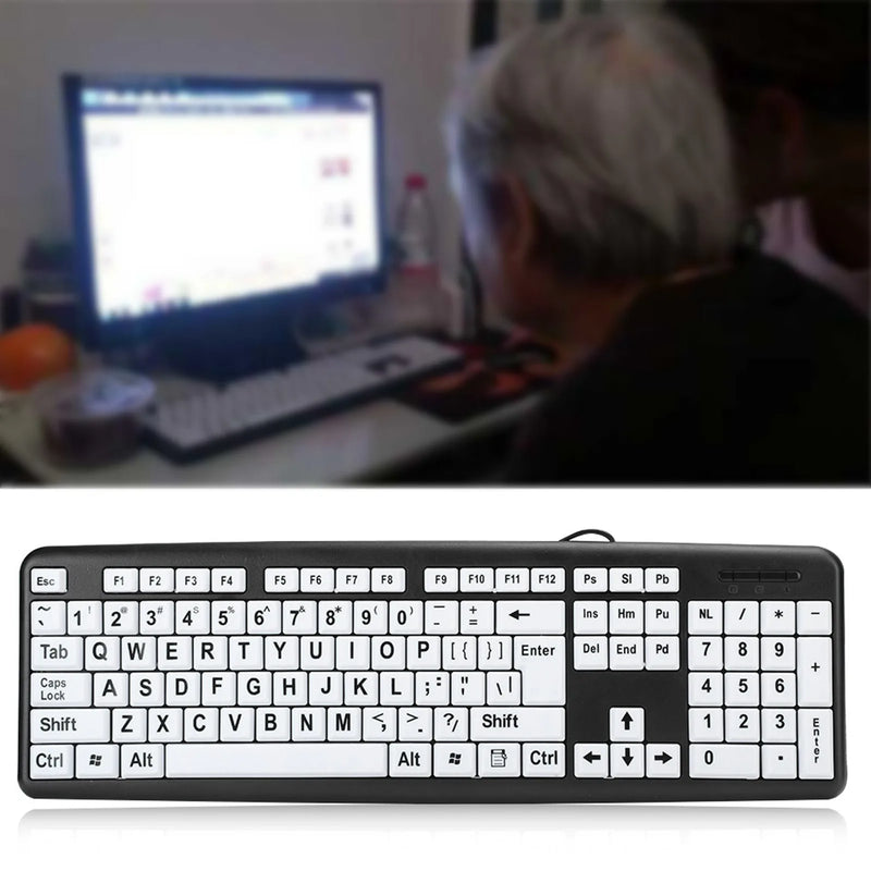 Teclado com Teclas Grandes